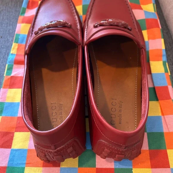 Gucci Men's Bold Red Loafers - Picture 11 of 16